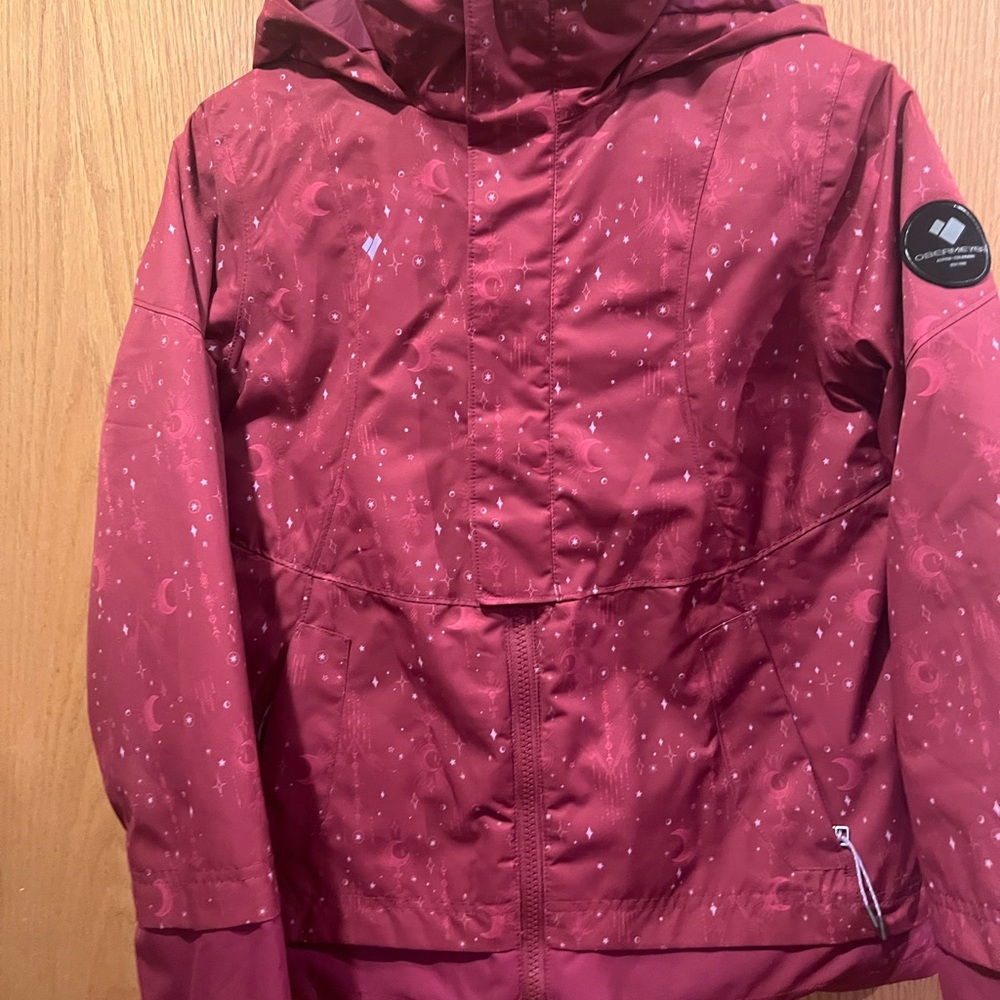 Obermeyer Pink Raincoat Hooded Water-Resistant